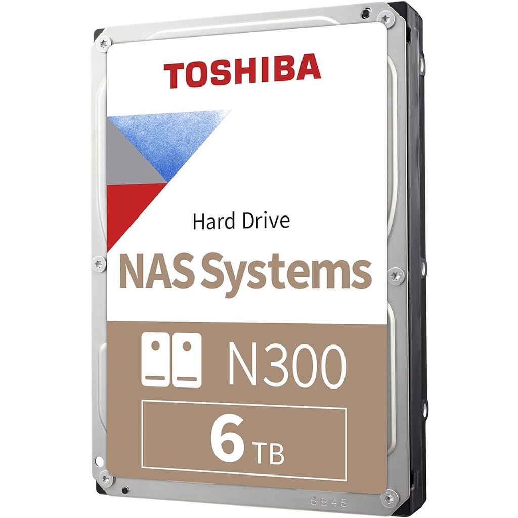 Disco Duro Toshiba N300 6TB 7200 RPM Caché 256MB SATA III 6 Gb/s Compatible Con NAS