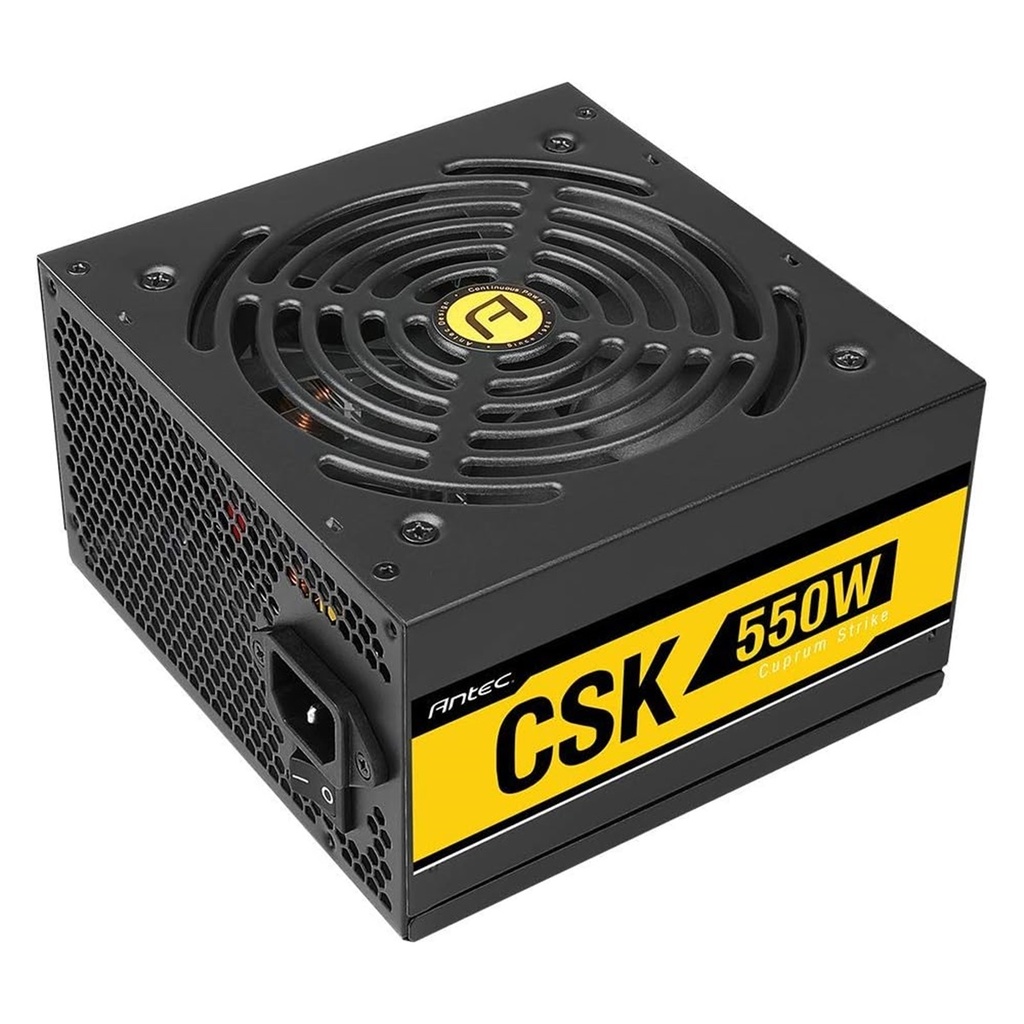 Fuente De Poder Antec Cuprum Strike Csk550 550w 80 Plus Bronce 24 Pines ATX PFC Activo