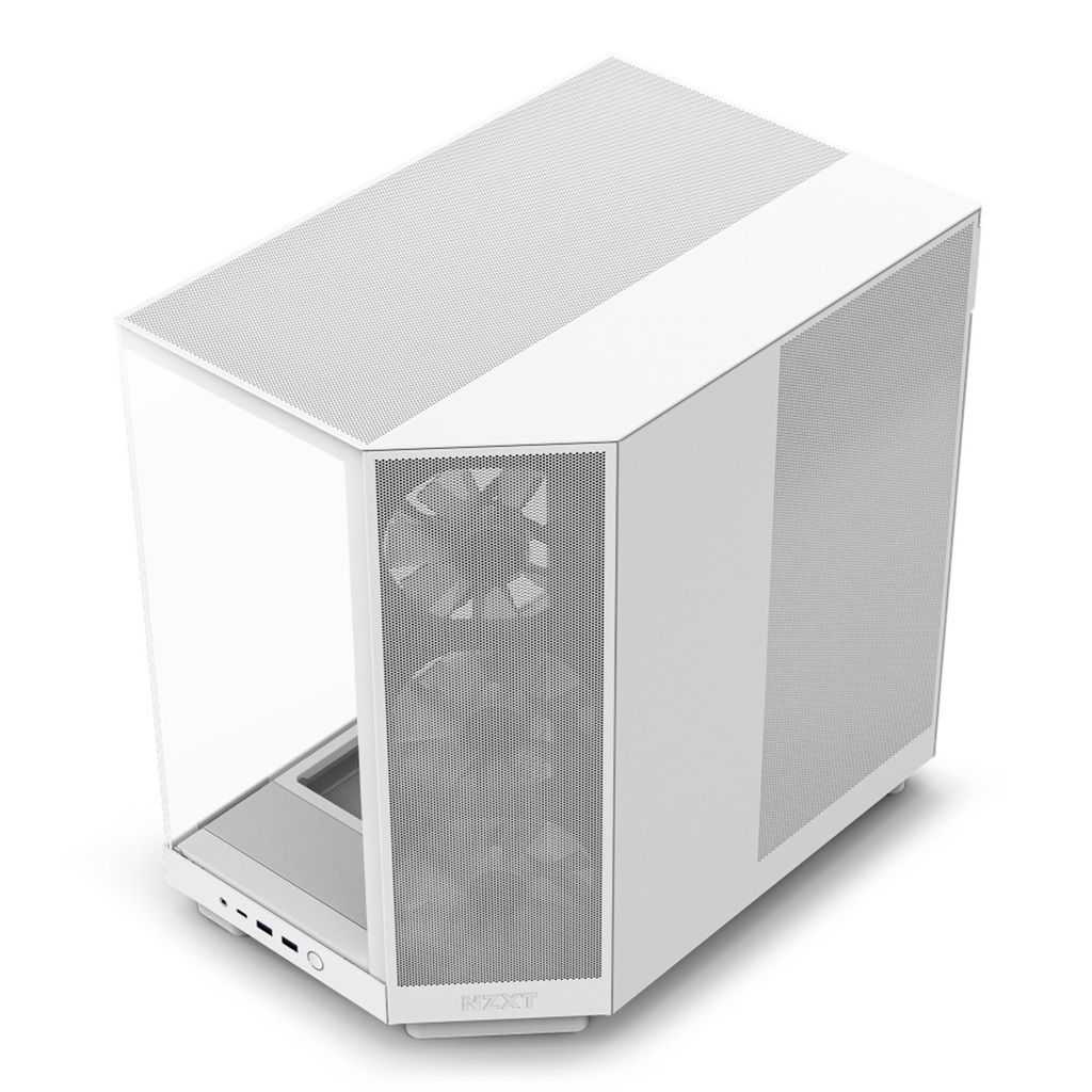 Gabinete NZXT H6 Flow RGB Con Ventana, Midi-Tower ATX/Micro-ATX/Mini-ITX USB 3.2 Sin Fuente 3 Ventiladores RGB Instalados