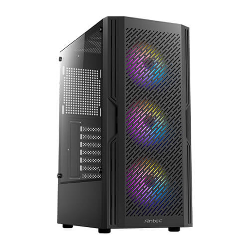 Gabinete Antec Ax20 Elite Media Torre Ventana Lateral Cristal 4x Ventiladores RGB