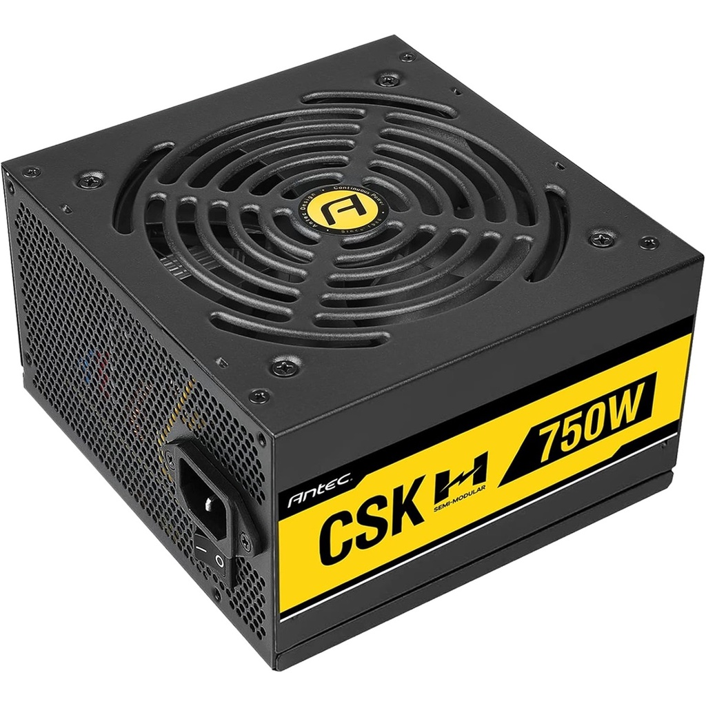 Fuente De Poder Antec Cuprum Strike CSK750 750W 80 Plus Bronce 24 Pines ATX Semi-modular