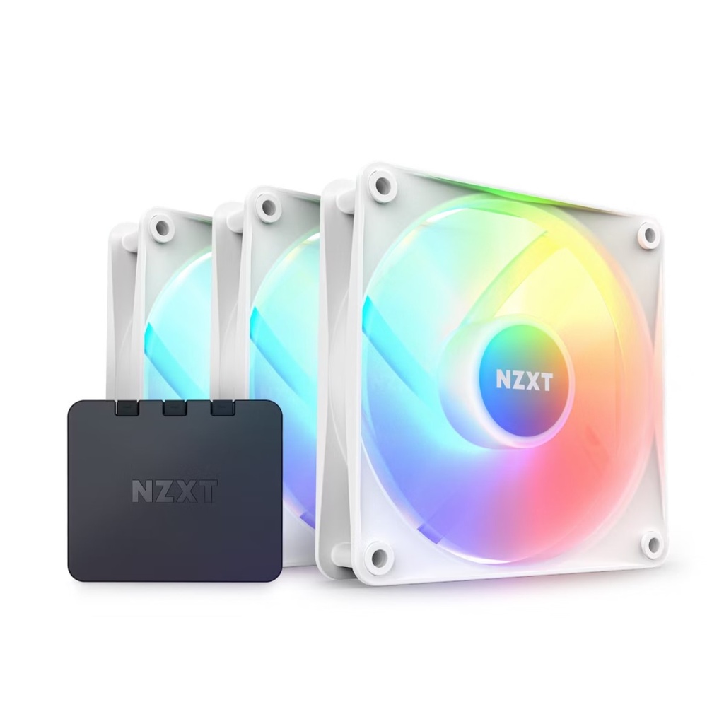 Ventilador NZXT F120 RGB Twin 3x 120mm 500 - 1800RPM 3 Piezas Incluye Control