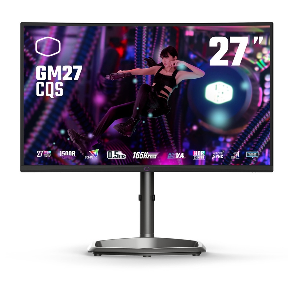 Monitor Gamer Curvo Cooler Master GM27-CQS LCD 27" Wide Quad HD G-Sync/FreeSync 170Hz HDMI