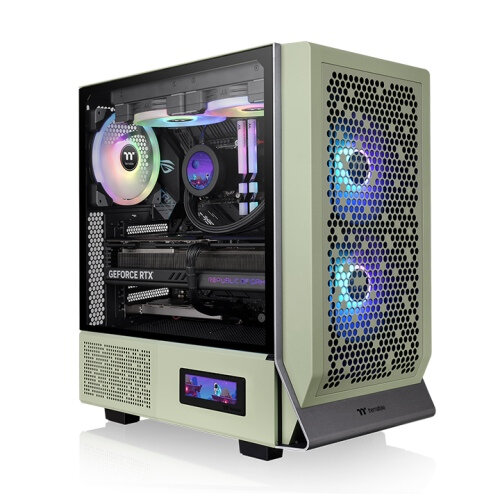 Gabinete thermaltake ceres 300 ca-1y2-00mewn-00 tg argb matcha green -