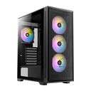 Gabinete Antec AX81 Elite Con Ventana Midi-Tower ATX/E-ATX/ITX/Micro-ATX USB 2.0/3.0 Sin Fuente 4 Ventiladores Instalados ARGB