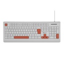 Teclado Alambrico Slim Getttech GGK-ESMWR-02-WH USB Español 