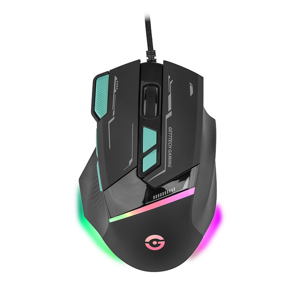 Mouse Gamer Ergonomico Getttech 7200 DPI RGB 