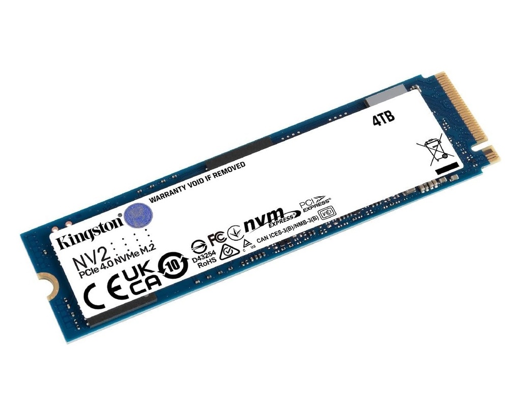 Unidad SSD Kingston NV2 NVMe 4TB PCI Express 4.0 M.2