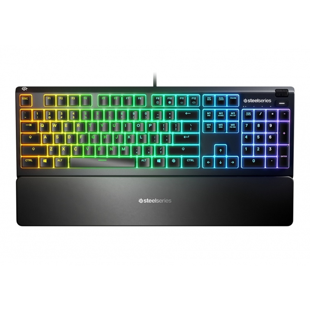 Teclado Gamer SteelSeries Apex 3 RGB Alámbrico USB Inglés