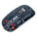 Mouse Transparente Recargable Vorago MO-415 Inalámbrico 600 DPI