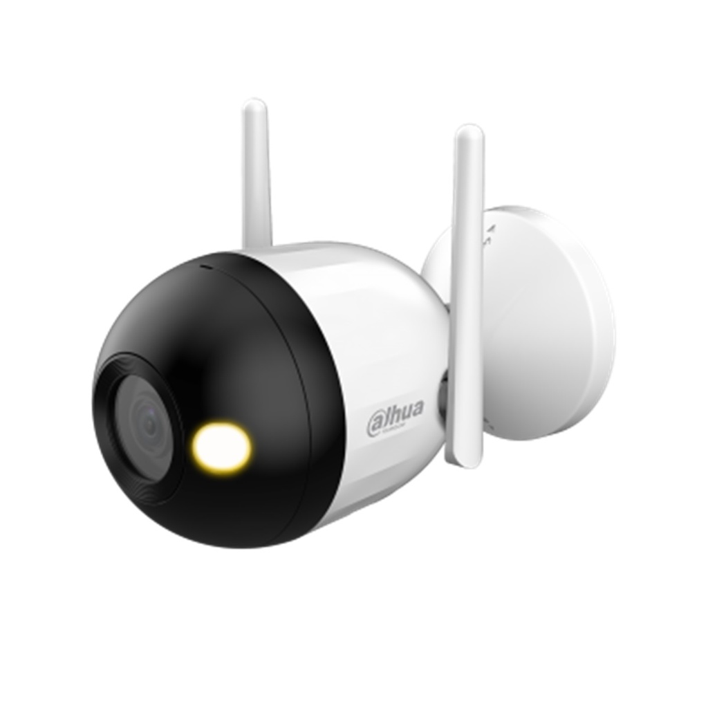 Cámara CCTV Bullet Dahua DH-F2C-LED 2MP Lente De 2.8mm Luz Blanca Hasta 30m IP67