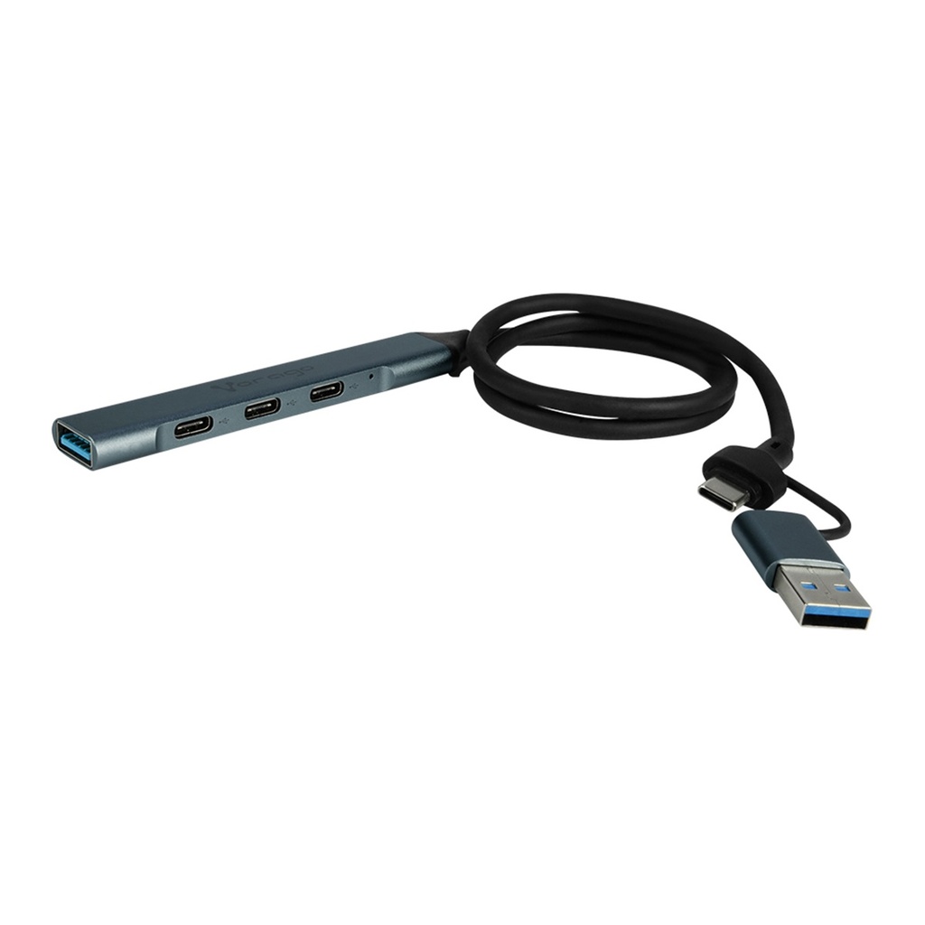 Hub USB Vorago USB C - 3x USB C 1x USB A 3.0