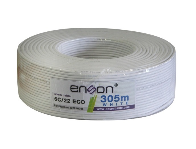 Bobina de Cable de Señal Enson Multi-Wire 22 AWG 305 Metros Blanco