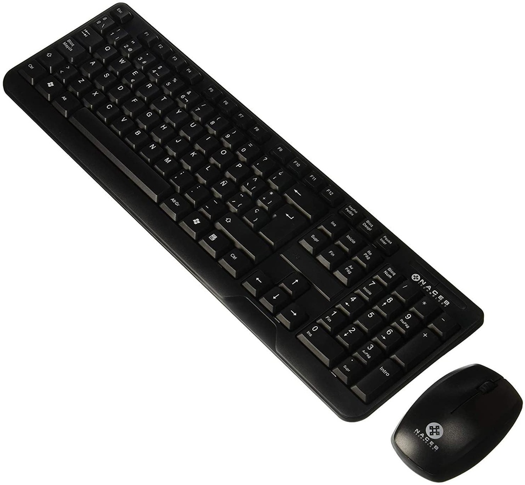 Kit De Teclado Y Mouse Naceb NA-426 RF Inalámbrico Español