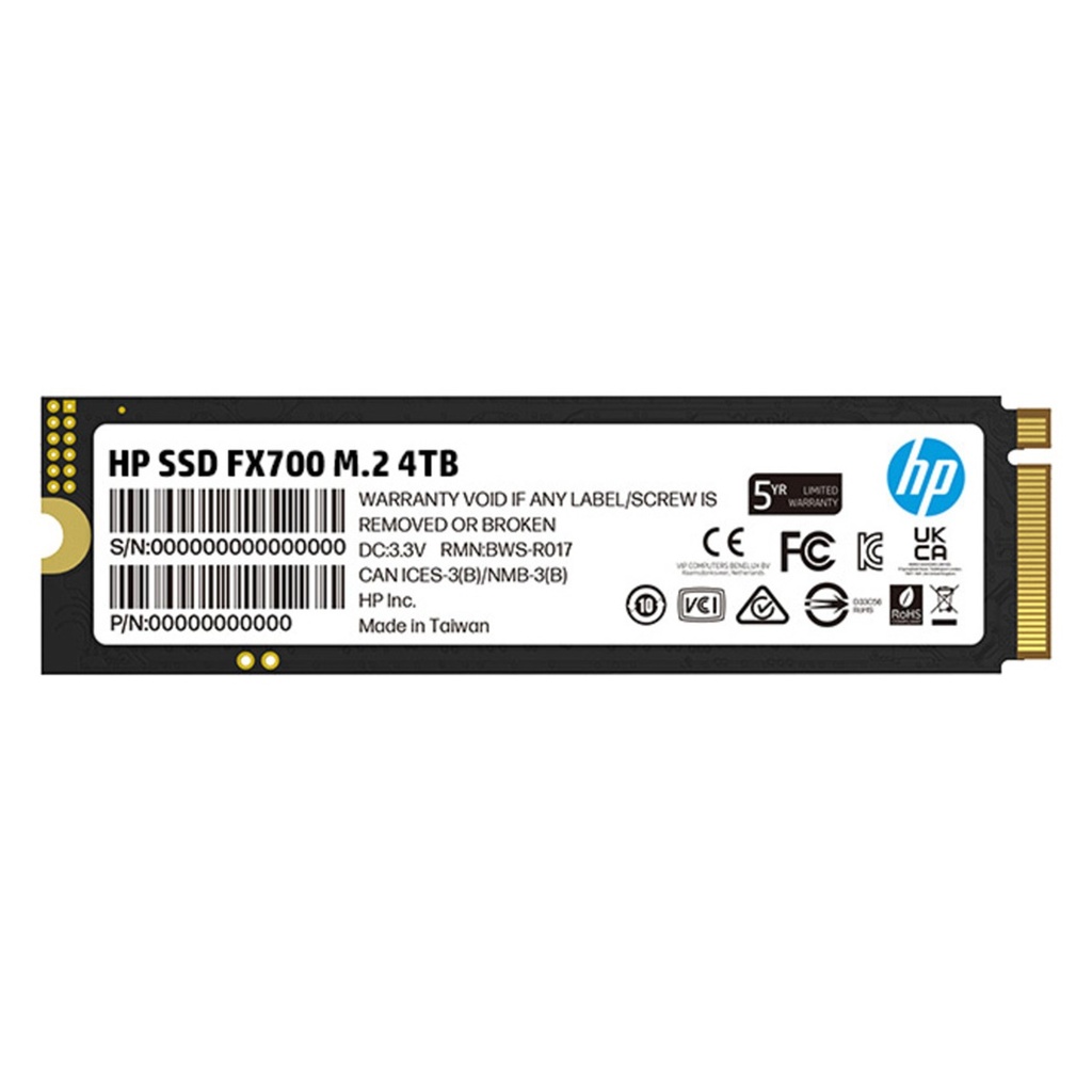 Unidad De Estado Solido SSD HP FX700 NVMe 4TB PCI Express 4.0 M.2 