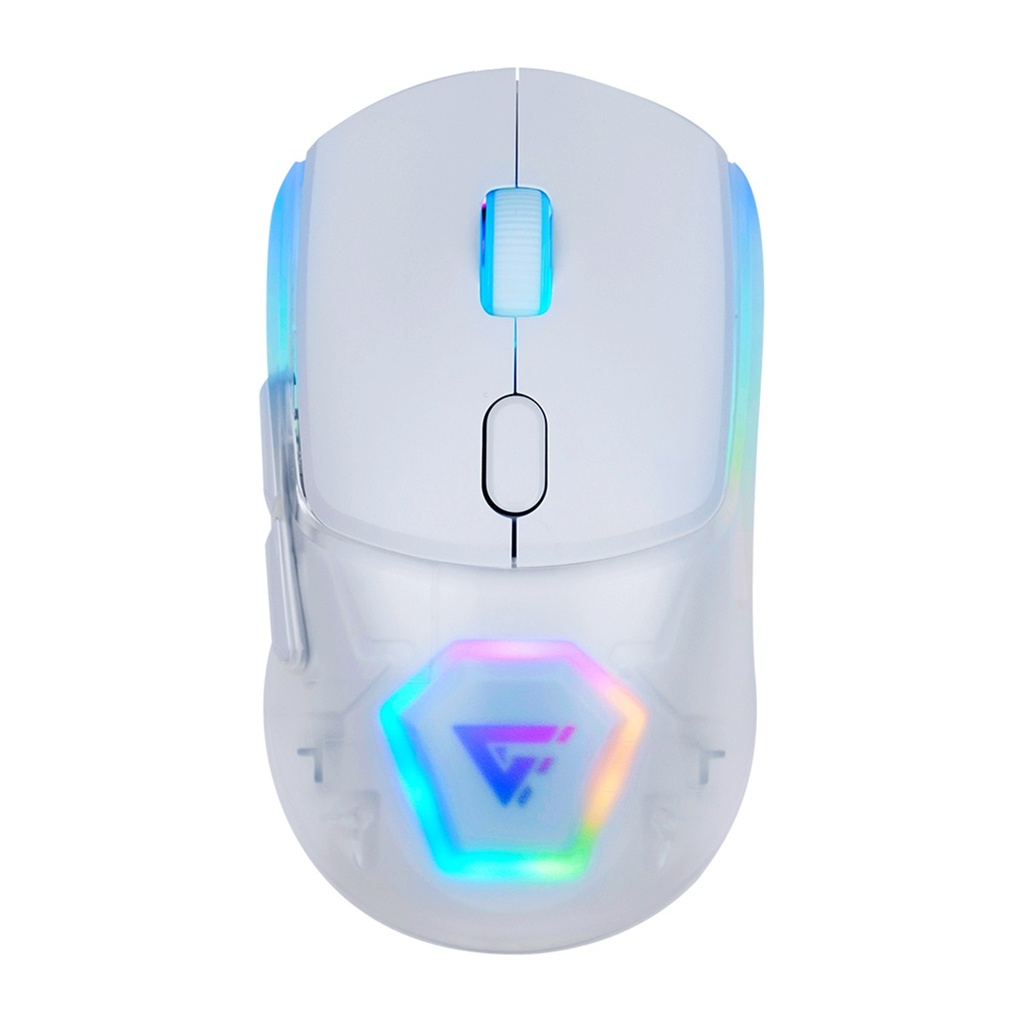 Mouse Gamer Game Factor Óptico MOW700-WH Inalámbrico Bluetooth USB 26.000DPI