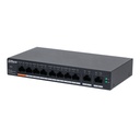 Switch Poe de 8 Puertos Gigabit DAHUA DH-CS4010-8ET-60 Poe Inteligente 60Watts 2 Puertos UPlink Switching 4.8Gbps Protección de Descargas