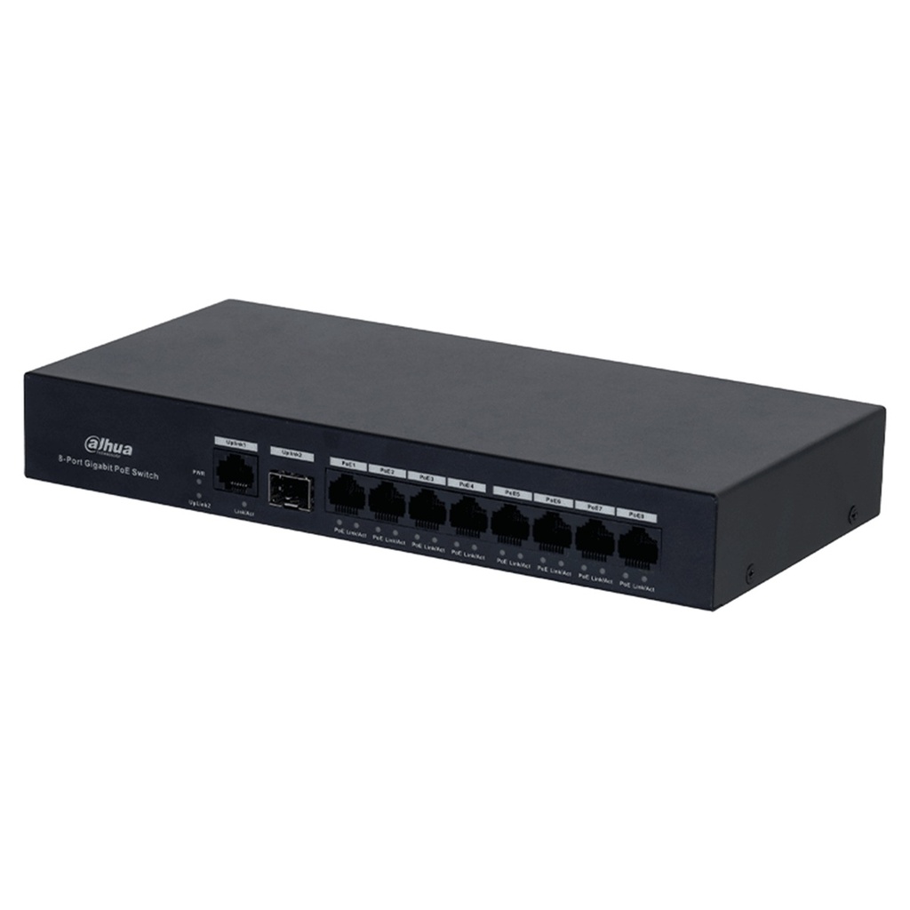 Switch Dahua PFS3110-8GT-65 8 Puertos Gigabit Ethernet PoE