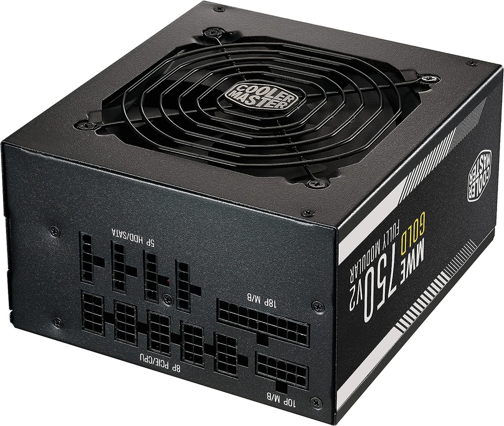 Fuente De Poder Cooler Master MWE Gold 750-V2 80 PLUS Gold 24 pin ATX 120mm 750W