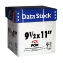 Papel para impresión pcm ds00113000b - data stock 9½ x 11 1t c/3000 bco