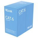 Bobina de Dable UTP Cat6 HiLook NC-1LN6UU/CCA Uso en Interior 305 Metros