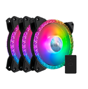 Kit De 3 Ventiladores Cooler Master MASTERFAN MF120 PRISMATIC RGB 120mm