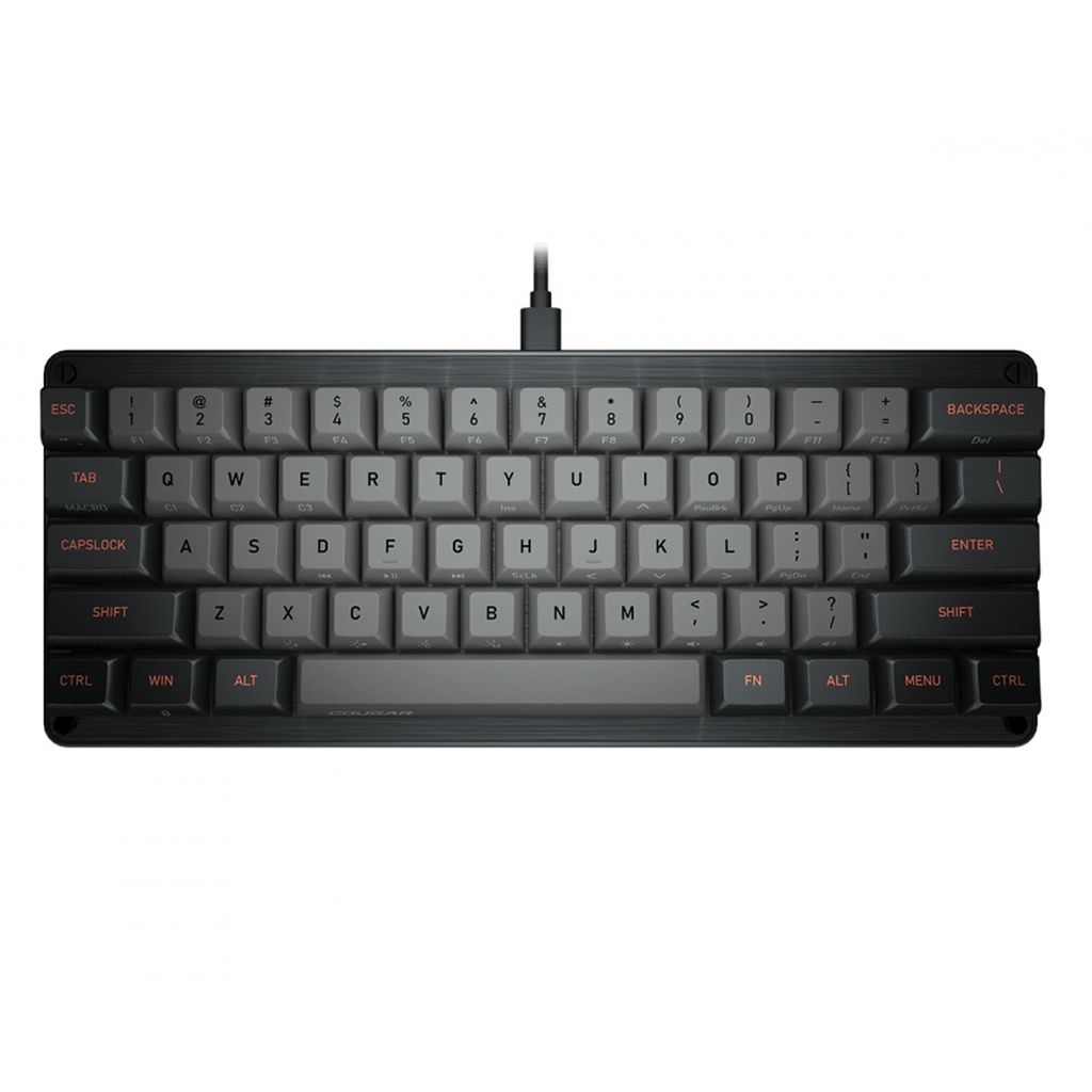 Teclado Mecanico Gamer Cougar Puri Mini 60% Switch Gateron Red Alámbrico Inglés