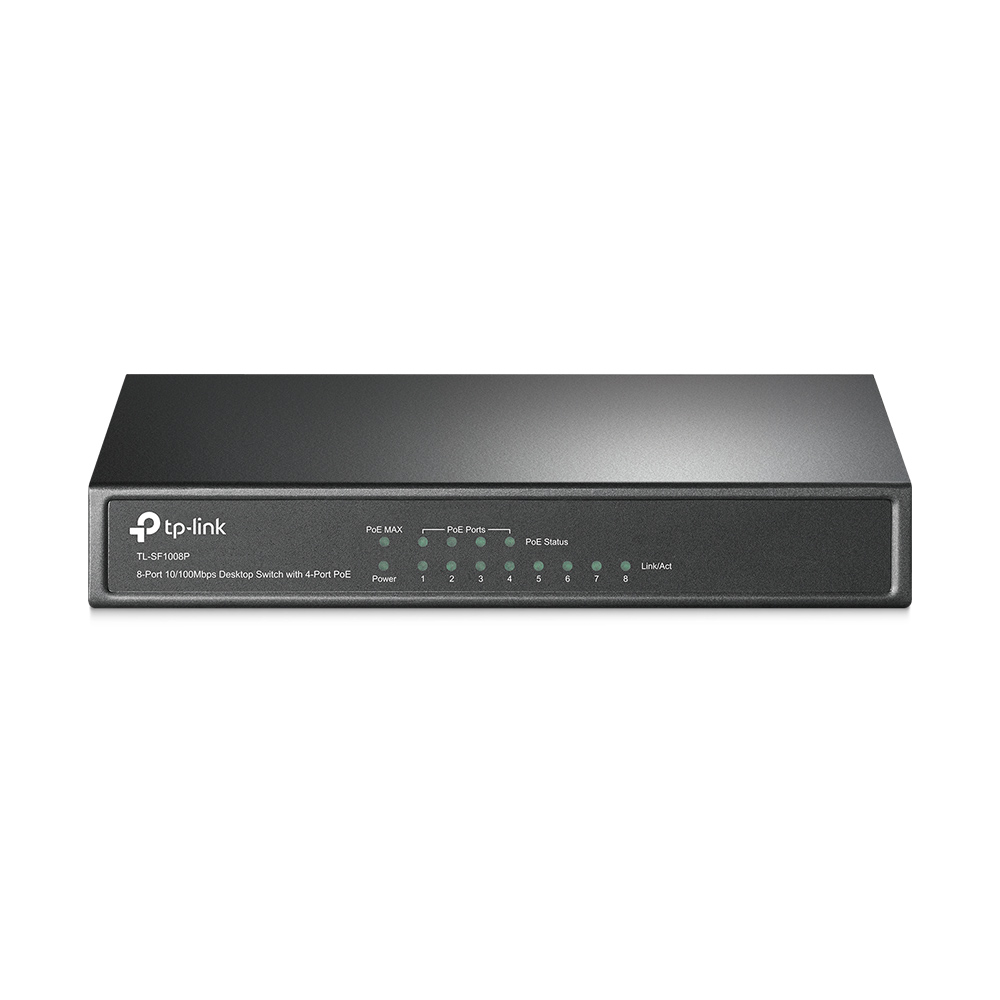 Switch TP-Link TL-SF1008P PoE, 10/100Mbps 8 Puertos 1000 Entradas No Administrable