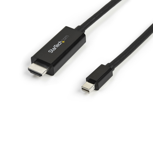 Cable Mini DisplayPort 1.2 StarTech DisplayPort Macho - HDMI Macho Ultra HD 4K 30Hz 3 Metros