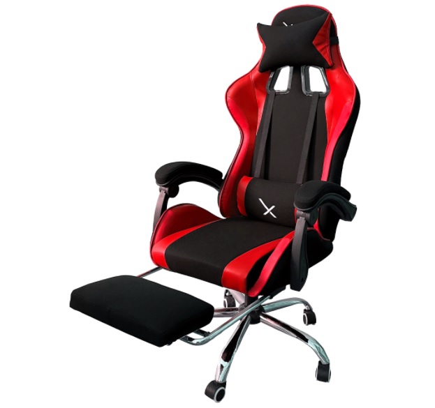 Silla Gamer XZEAL XZSXZ52R Inclinación Ajustable Incluye Descansa Pies Abatible