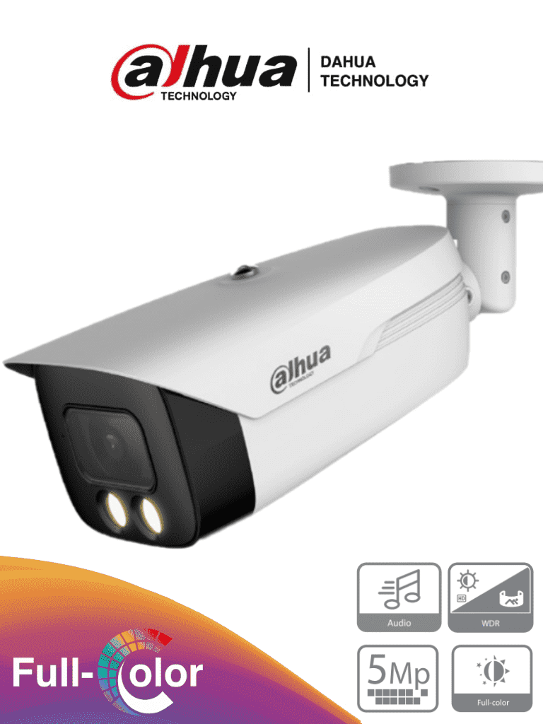 Cámara CCTV Bullet Dahua Interiores Exteriores DH-HAC-HFW1509MHN-A-LED-0360B-S2 Alámbrico 2880 x 1620 Pixeles