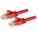 Cable de red gigabit ethernet 15m utp patch cat6 cat 6 rj45 snagless sin enganches - rojo - startech.com mod. n6patc15mrd