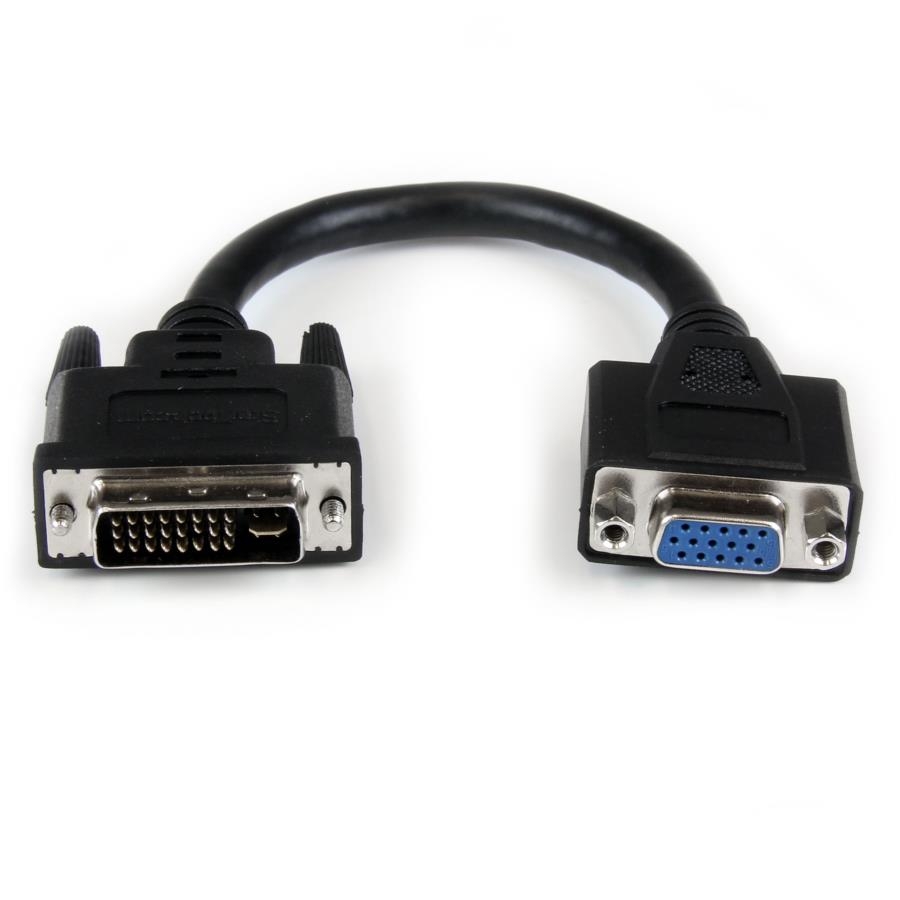 Adaptador DVI StarTech DVIVGAMF8IN DVI Macho - VGA Hembra 20cm