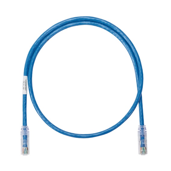 Cable de parcheo utp categoría 6, con plug modular en cada extremo - 1 m. - azul