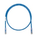 Cable de parcheo utp categoría 6, con plug modular en cada extremo - 1 m. - azul