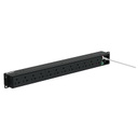 Panduit PDU Basico Panduit Para Distribucion De Energia Para Rack 1U 15A 120V 12 Contactos