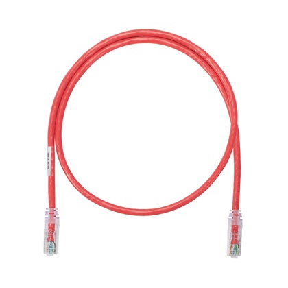 Cable de parcheo utp categoría 6, con plug modular en cada extremo - 3 m. - rojo