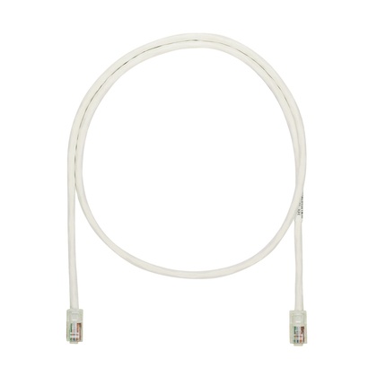 Cable de parcheo utp categoría 5e, con plug modular en cada extremo - 1 m. - blanco mate 