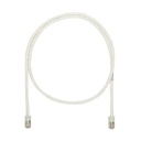 Cable de parcheo utp categoría 5e, con plug modular en cada extremo - 1 m. - blanco mate 