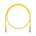 Cable de parcheo utp categoría 6, con plug modular en cada extremo - 2 m. - amarillo