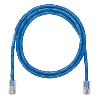 Cable de parcheo utp categoría 5e, con plug modular en cada extremo - 1 ft. - azul