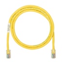 Cable de parcheo utp categoría 5e, con plug modular en cada extremo - 1 m. - amarillo