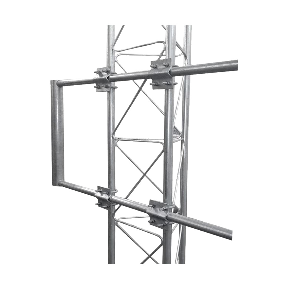 Brazo uso rudo para torre stz galvanizado por inmersión en caliente de 170 x 60 cm tubo 2" ced 30.