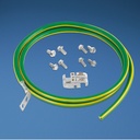 Kit de jumper para conexión de gabinete o rack de telecomunicaciones a barra de tierra física, 6 awg, 1.52 m de largo