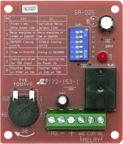 Temporizador Programable Multiuso Enforcer Seco-Larm SA-025Q 1 Segundo - 60 Minutos