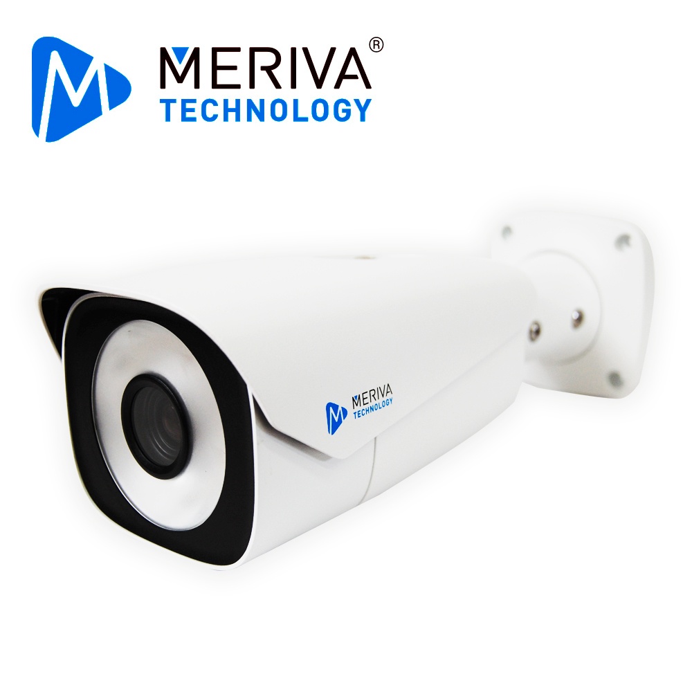 Cam ip bullet meriva technology mafr-200 / 2mp / h.265 / 7 - 22mm motorizado / 10m led  / slot micro sd / salida bnc / cam hibri