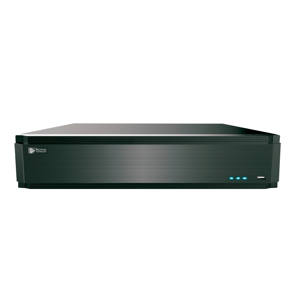 Nvr + vms 64ch meriva tecnology mvms-8164 graba / decodifica / centraliza nvr-dvr-ipc / 2 hdmi + 1 vga simultaneas / 1 salida + 