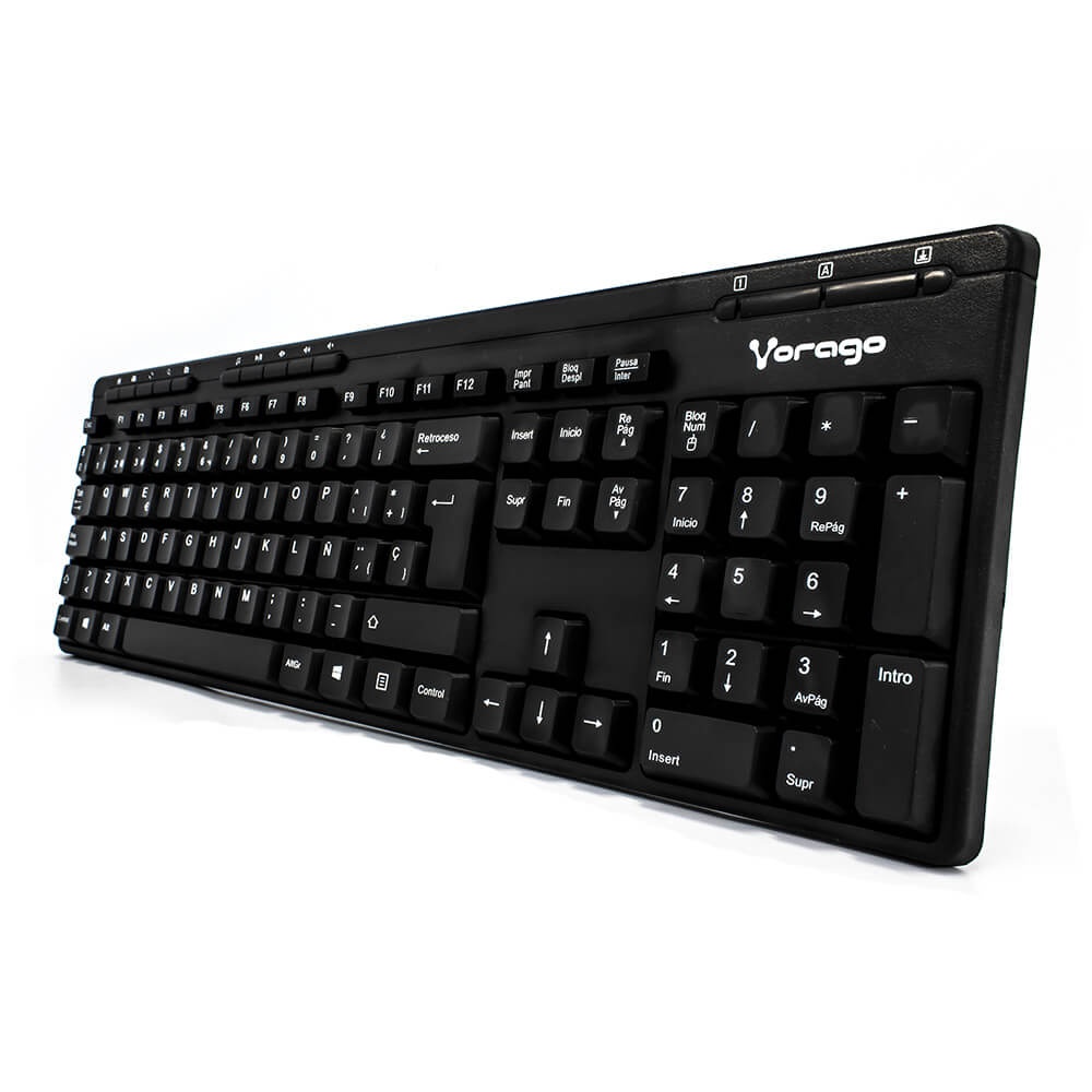 Teclado Vorago Alambrico KB-202 USB 2.0 Multimedia Espanol