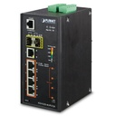 Switch industrial administrable 4 puertos gigabit c/ultra poe 802.3af/at, 2 puertos sfp