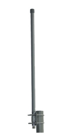 Antena omnidireccional de 2.4 ghz, ganancia 12 dbi, dimensiones 3.8 x 1.5 cm , conector n-hembra, con montaje incluido